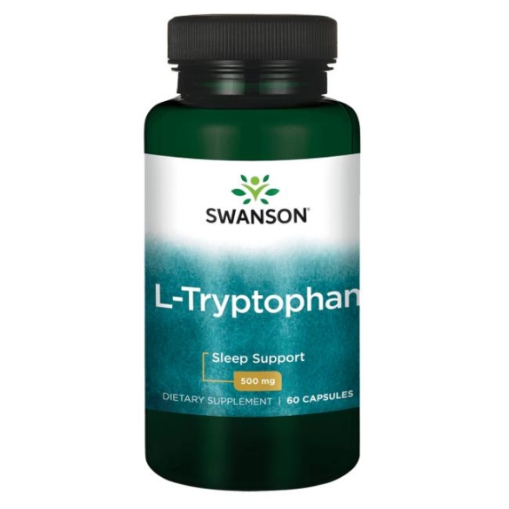 Swanson L-Tryptofan 500 mg 60 kapsułek cena 9,69$