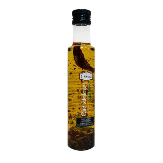 Olej ziołowy sałatkowy zimno tłoczony 250 ml Olvita cena €4,64