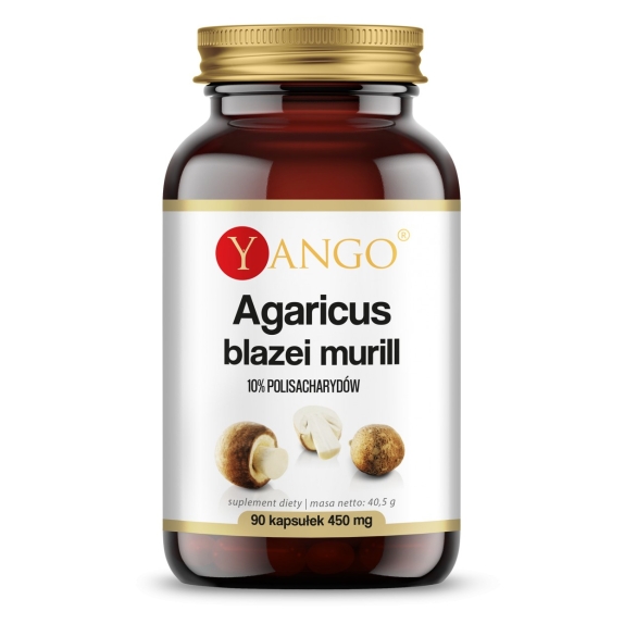 Agaricus ekstrakt 10% polisacharydów 90 kapsułek Yango cena 23,19$