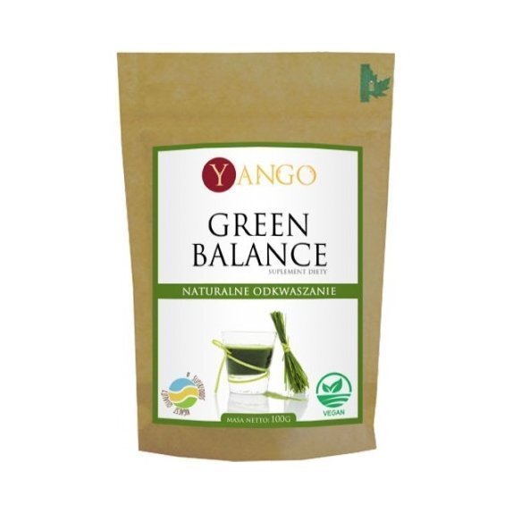 Green Balance (11 składników alkalizujących) 100 g Yango cena 90,88zł