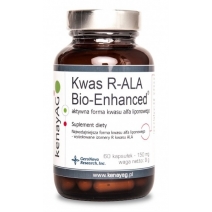 Kwas R-ALA Bio-Enhanced® aktywna forma kwasu liponowego 60 kapsułek Kenay