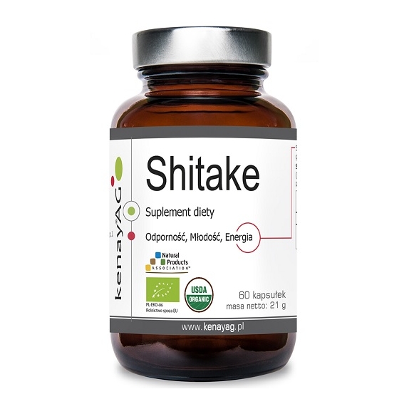 Kenay Shitake (grzybek shiitake) 60 kapsułek cena €12,49