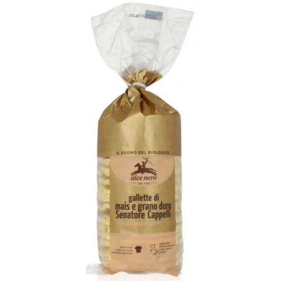 Wafle kukurydziane z pszenicą durum Senatore Cappelli 100 g BIO Alce Nero cena 7,39zł