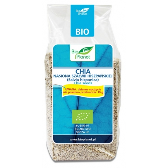 Chia biała - nasiona szałwii hiszpańskiej 200g Bio Planet cena 9,24zł