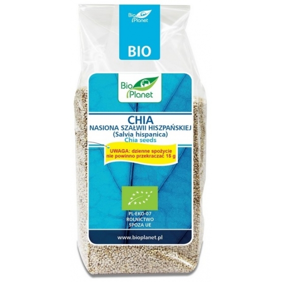 Chia biała - nasiona szałwii hiszpańskiej 400g Bio Planet cena 13,39zł