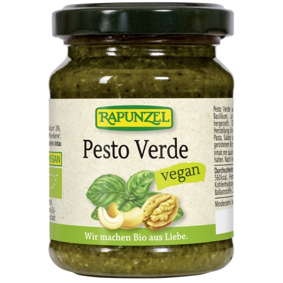 Pesto verde (z bazylią, orzechami włoskimi i nerkowca) 120 g BIO Rapunzel cena 4,78$