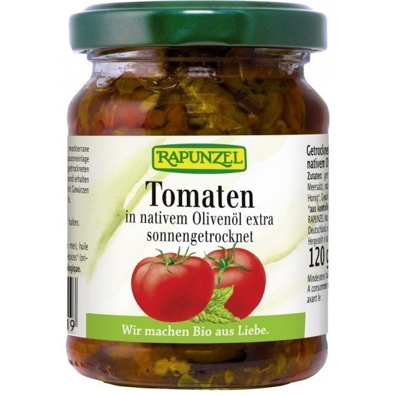 Pomidory suszone w oliwie 120 g Rapunzel cena 17,75zł