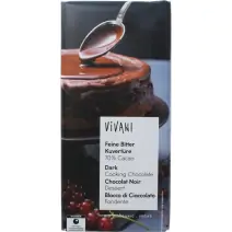 Kuwertura gorzka do gotowania 150g BIO Vivani cena 28,19zł