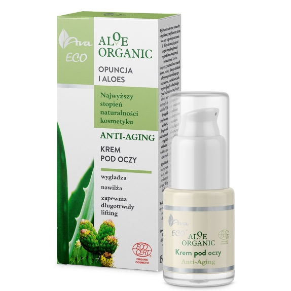 Ava Aloe Organic krem pod oczy opuncja i aloes 15 ml cena 26,20zł