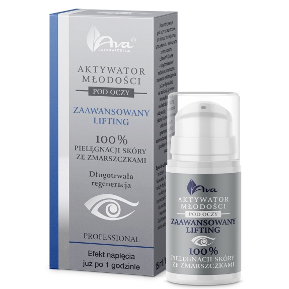 Ava Aktywator Młodości pod oczy zaawansowany lifting 15 ml cena 19,95zł