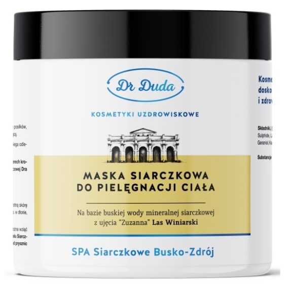 Dr Duda maska siarczkowa do pielęgnacji i masażu ciała 500 g cena 39,00zł