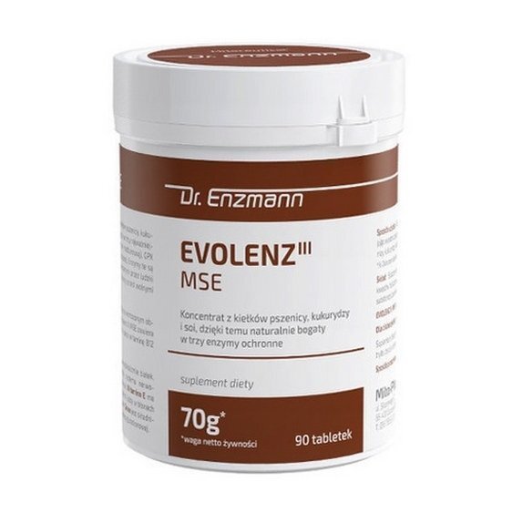 Evolenz III MSE 90 tabletek Dr Enzmann cena 201,00zł
