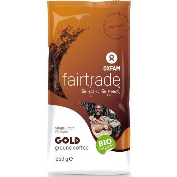 Kawa mielona 100% arabica gold Etiopia 250 g Oxfam ft cena 34,35zł