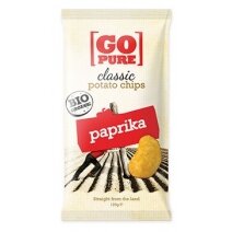 Chipsy ziemniaczane o smaku paprykowym bezglutenowe 125g BIO Go Pure