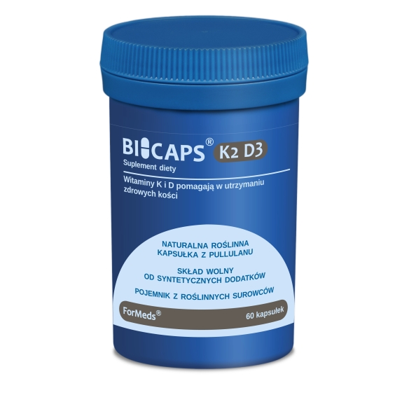 Bicaps K2 D3 60 kapsułek Formeds cena 15,79$