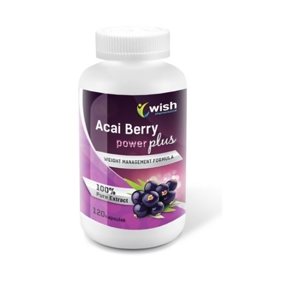 Jagoda Acai Berry Power Original Plus 120 kapsułek Wish Pharmaceutical cena 51,19zł