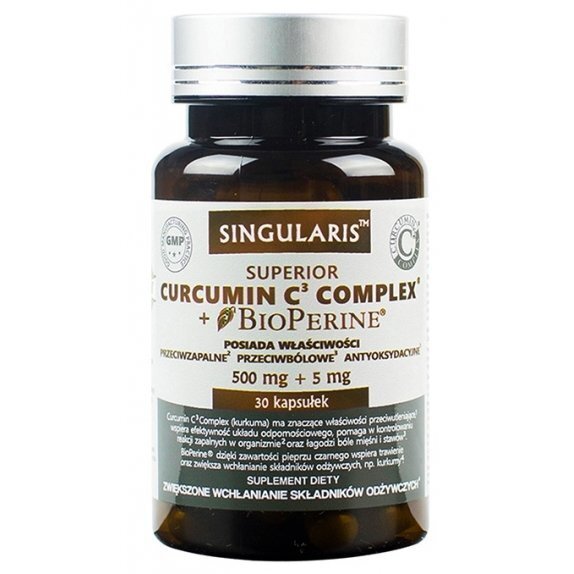 Singularis Superior Curcumin C3 Complex + Bioperine 30 kapsułek cena 55,39zł