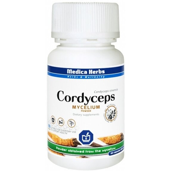 Cordyceps 60 kapsułek 600 mg Medica Herbs cena 24,59zł