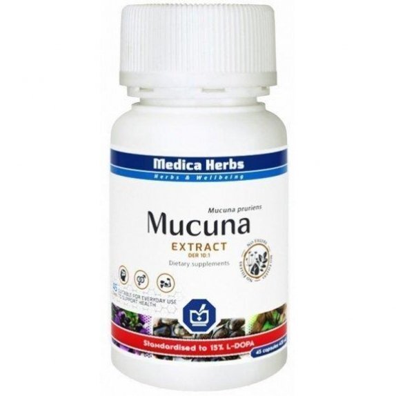 Mucuna ekstrakt 45 kapsułek Medica Herbs cena 28,95zł