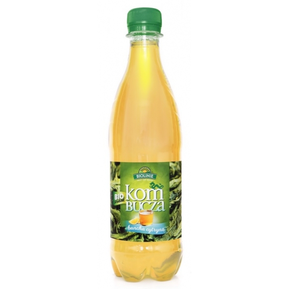 Kombucha herbata z cytryną 500 ml Biolinie cena 13,69zł