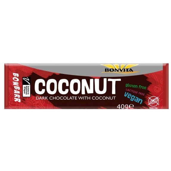 Baton kokosowy bez laktozy bezglutenowy 40 g Bonvita cena 5,19zł