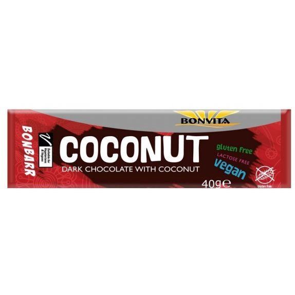 Baton kokosowy bez laktozy bezglutenowy 40 g Bonvita cena 1,40$