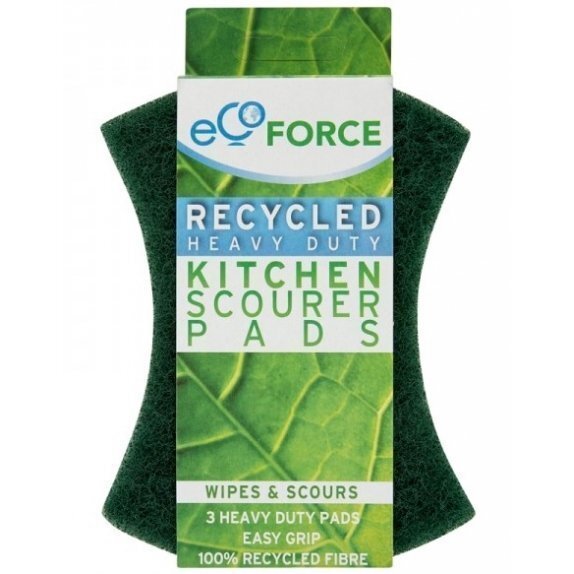 Eco Force zmywaki kuchenne do zabrudzonych powierzchni zielone 3 sztuki cena 9,69zł