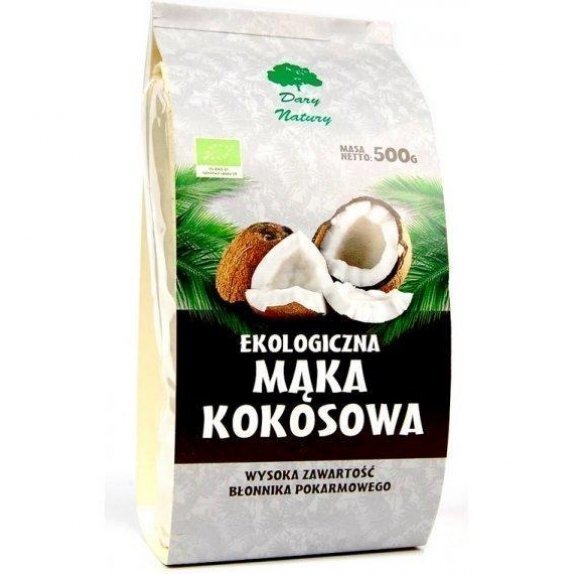 Mąka kokosowa 500 g Dary Natury cena 9,95zł
