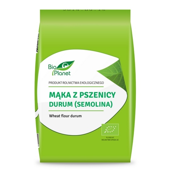 Mąka z pszenicy durum 1 kg BIO Bio Planet cena 12,25zł