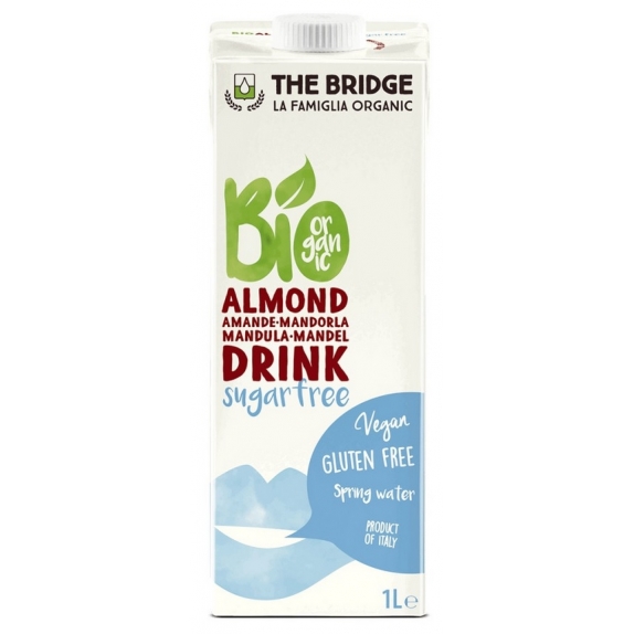 Napój Mleko migdałowe 3% bez cukru bez glutenu 1l The Bridge cena 11,45zł