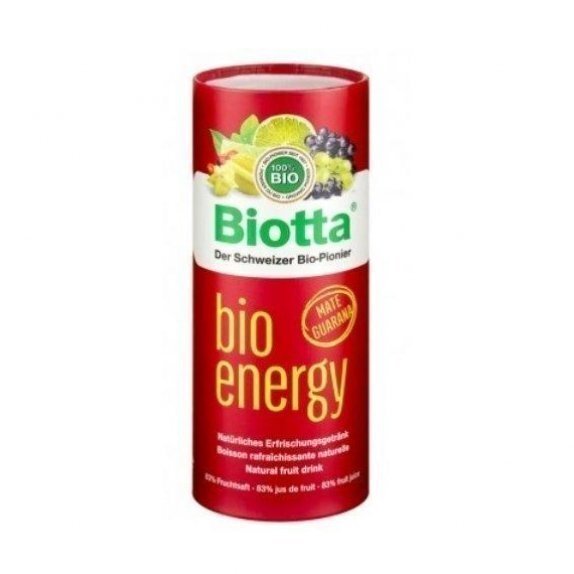 Biotta Bio Energy drink energetyczny 250 ml cena 9,75zł