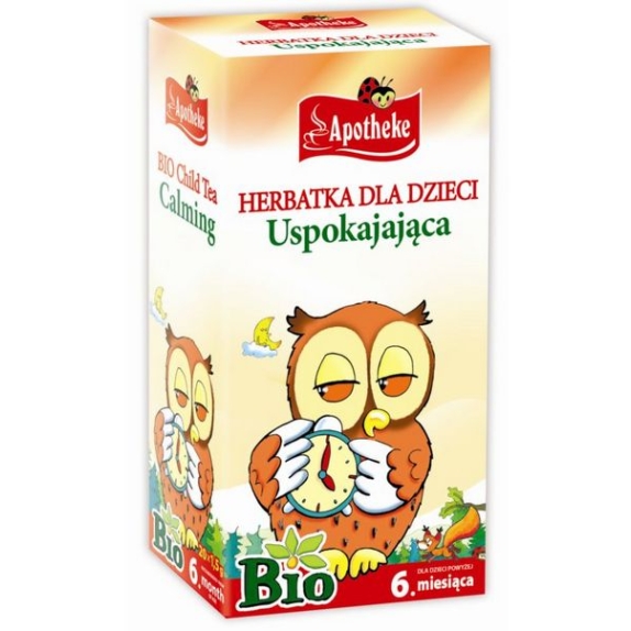 Apotheke Herbatka dla dzieci uspokajająca BIO 20saszetek cena €1,36