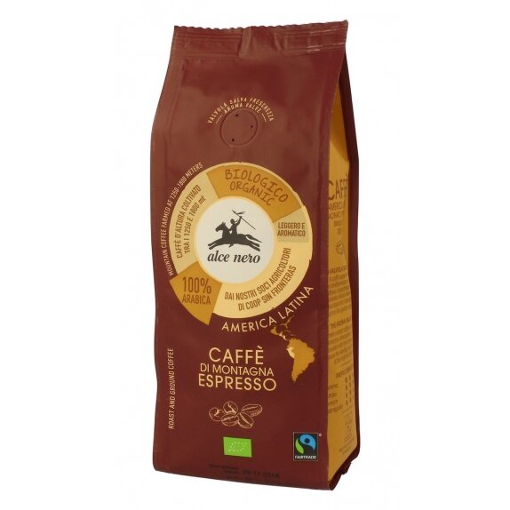 Kawa 100% arabica espresso 250 g BIO Alce Nero KWIETNIOWA PROMOCJA! cena 27,09zł