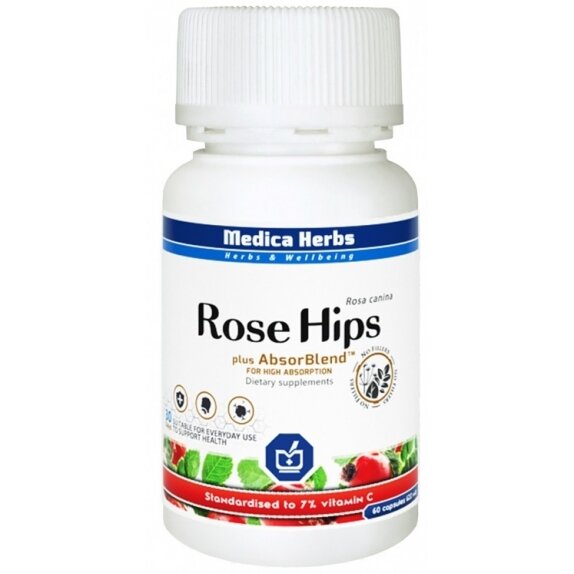 Dzika róża wyciąg 622 mg 60 kapsułek Medica Herbs cena 23,85zł