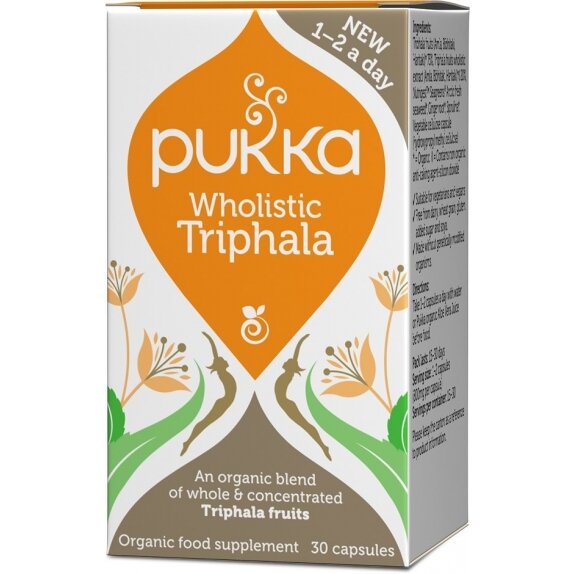 Pukka Wholistic Triphala 30 kapsułek cena 100,01zł