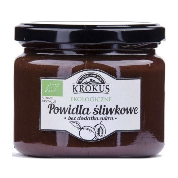 Powidła śliwkowe bez dodatku cukru 310 g Krokus cena 19,35zł