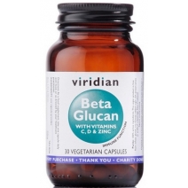 Viridian Beta Glukan z witaminami C, D oraz cynkiem 30 kapsułek