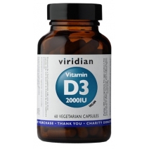 Viridian Witamina D3 2000IU (wegan) 60 kapsułek