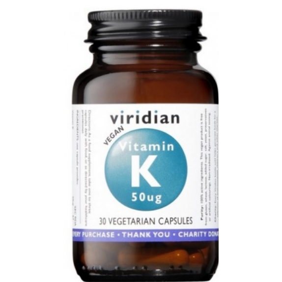 Viridian Witamina K 50 ug 30 kapsułek cena 92,90zł