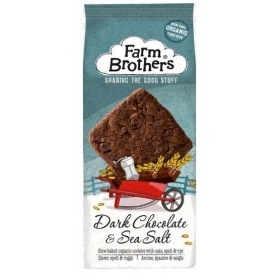 Ciastka ciemna czekolada i sól morska 150 g Farm Brothers cena €4,02