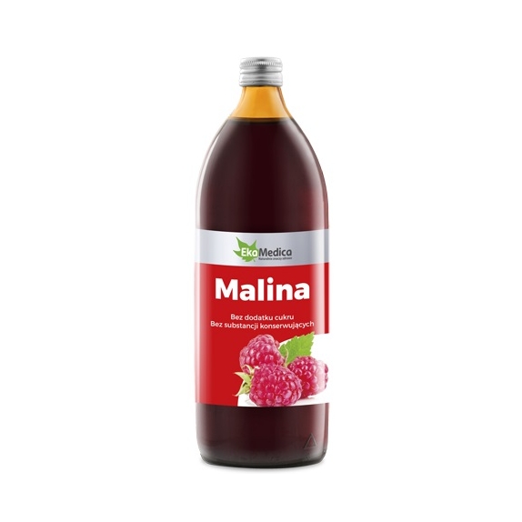 Sok z malin 100% 500 ml EkaMedica cena 27,56zł