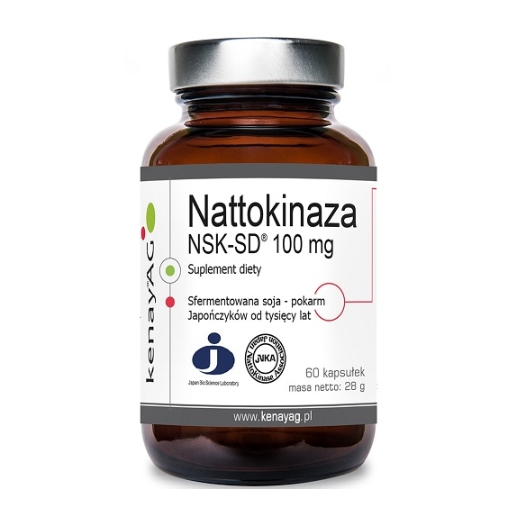 Nattokinaza 100 mg NSK-SD™ 60 kapsułek Kenay PROMOCJA! cena 89,90zł