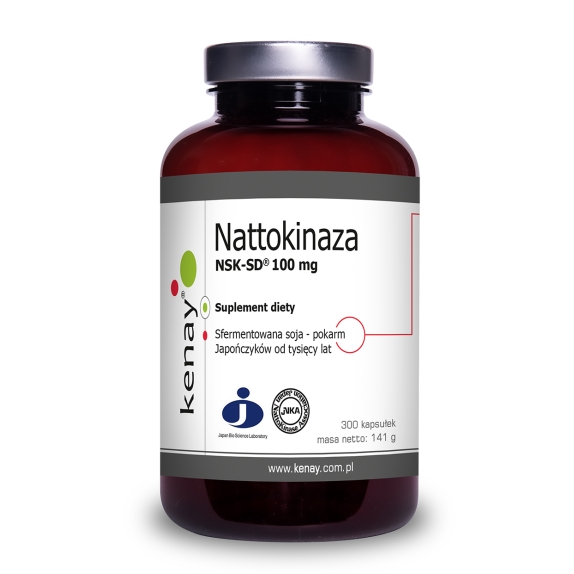 Nattokinaza 100 mg NSK-SD™ 300 kapsułek Kenay cena 113,37$