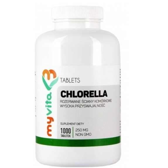 MyVita Chlorella 250 mg 1000 tabletek cena 57,59zł