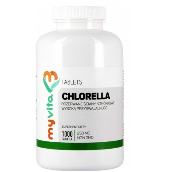 MyVita Chlorella 250 mg 1000 tabletek PROMOCJA! cena €12,00