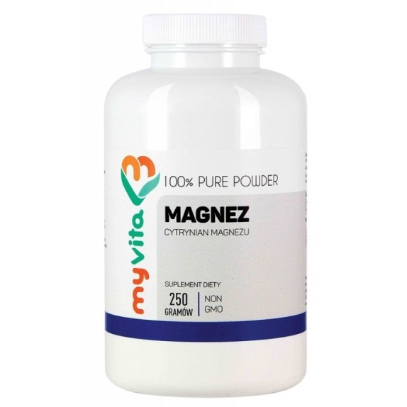 MyVita Magnez proszek (Cytrynian magnezu) 250 g cena 11,07$