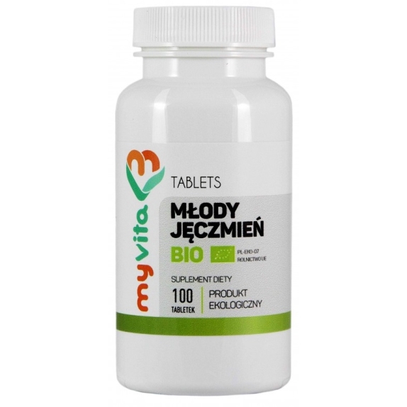 MyVita Młody Jęczmień 500 mg BIO 100 tabletek cena €5,88