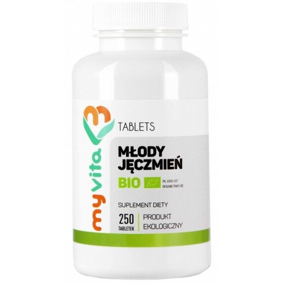 MyVita Młody Jęczmień 500 mg 250 tabletek BIO cena 63,70zł