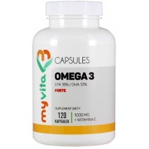 MyVita Omega-3 Forte 1000 mg 120 kapsułek CZERWCOWA PROMOCJA!