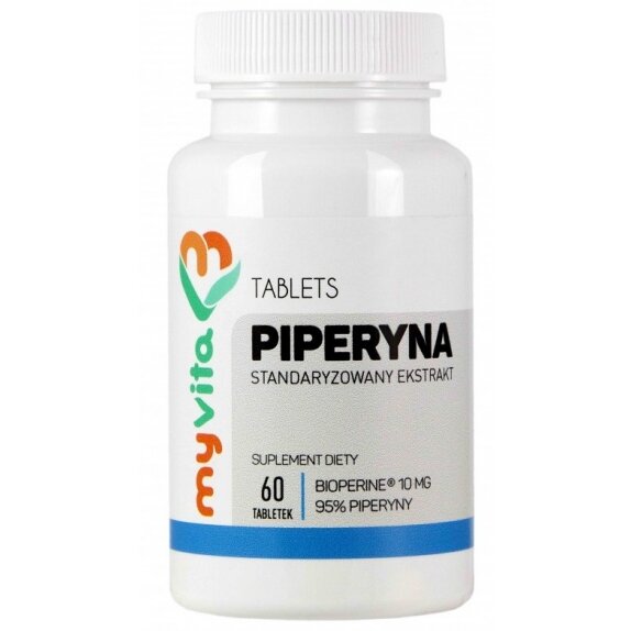 MyVita Piperyna 10 mg 60 tabletek cena 19,49zł